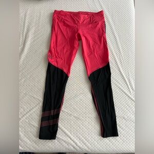 Virus pink/black compressive leggings. Size medium